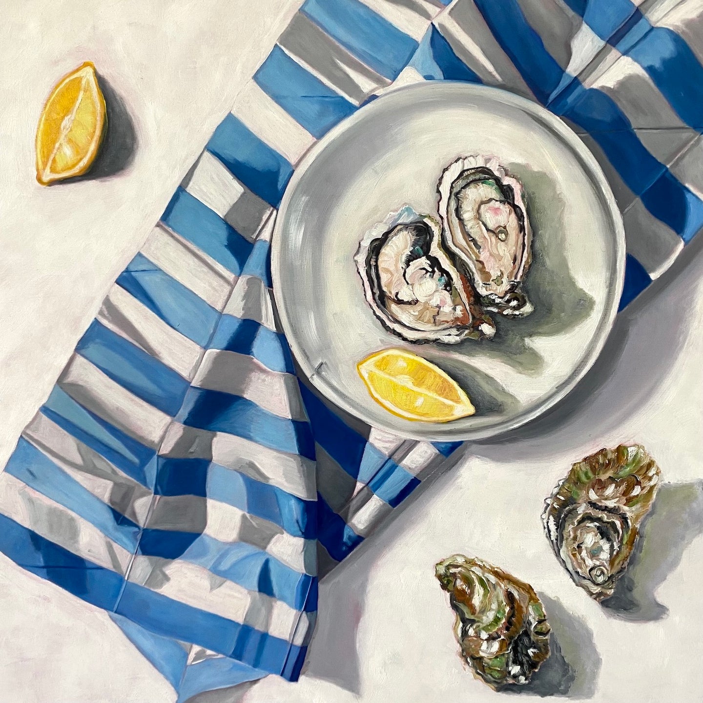 Blue Stripes & Oysters